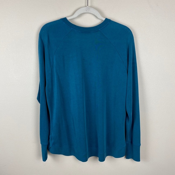 Athleta Serene Mindset Sweatshirt in Coastal Teal - Size Large - Picture 7 of 7